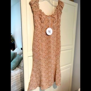 Princess Polly just like heaven Midi dress rust